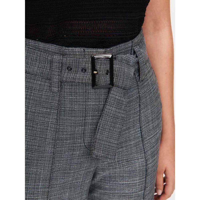 Veronika Maine Monochrome Tweed Cropped Pant image number 2